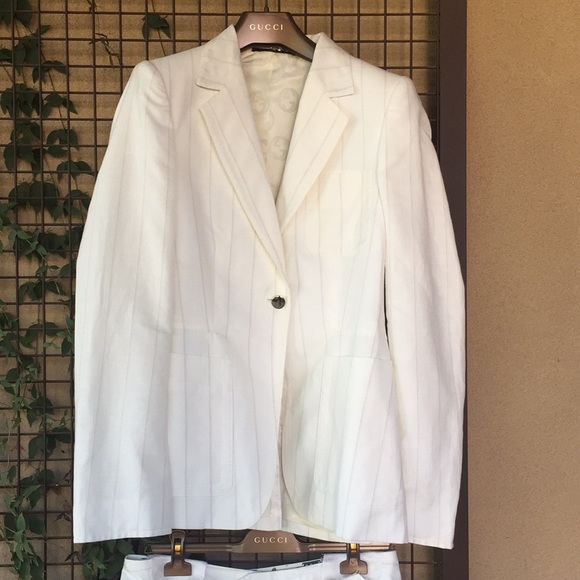 gucci linen coat
